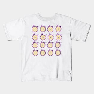 Yellow Flower Power Kids T-Shirt